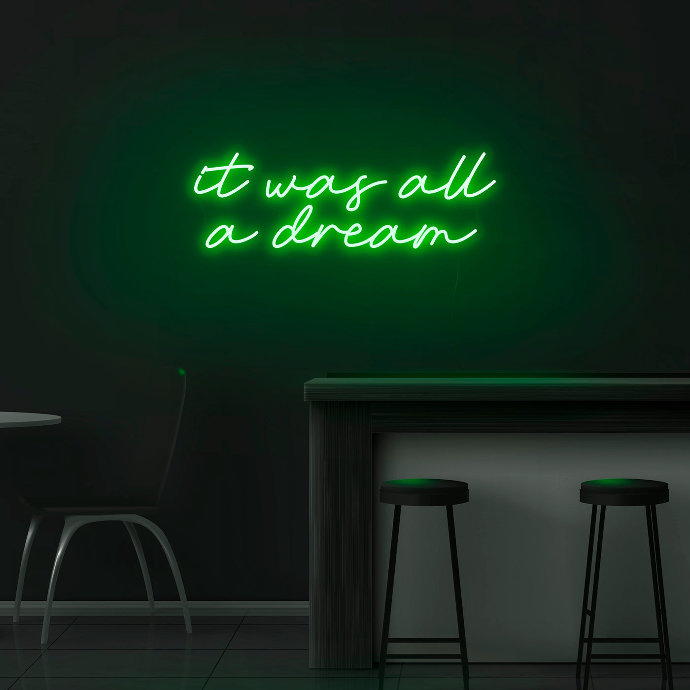 'It Was All A Dream' V3 Neon Sign - Nuwave Neon