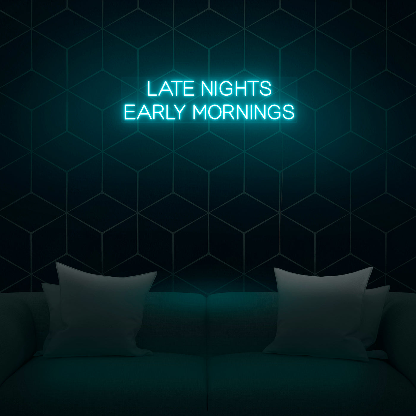 'Late Nights Early Mornings' V2 Neon Sign - Nuwave Neon