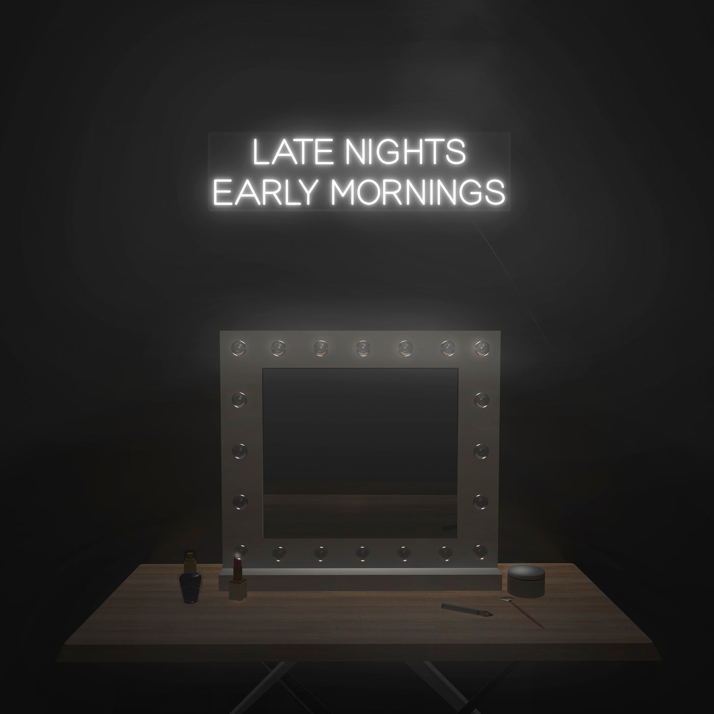 'Late Nights Early Mornings' V2 Neon Sign - Nuwave Neon