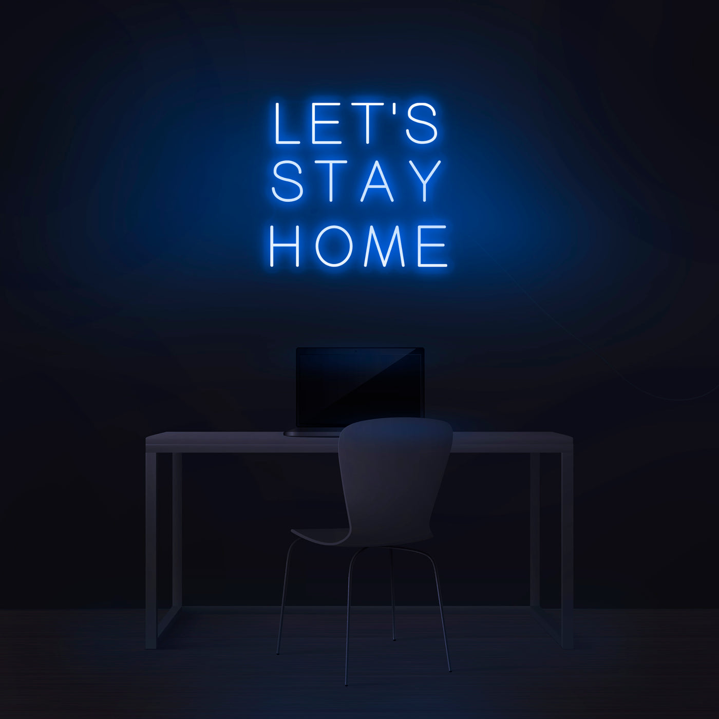 'Let's Stay Home' Neon Sign - Nuwave Neon