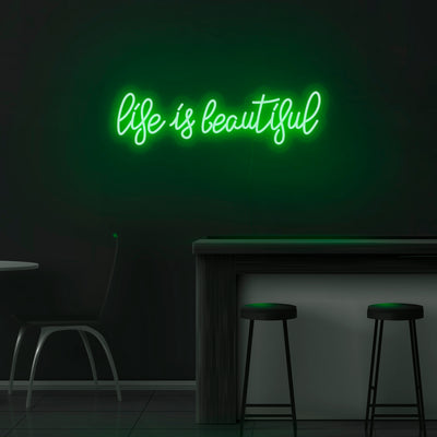 'Life Is Beautiful' Neon Sign - Nuwave Neon