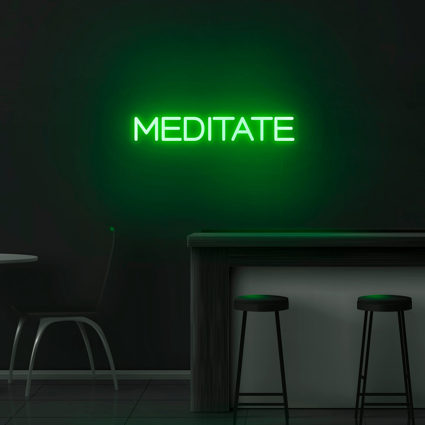 'Meditate' Neon Sign - Nuwave Neon