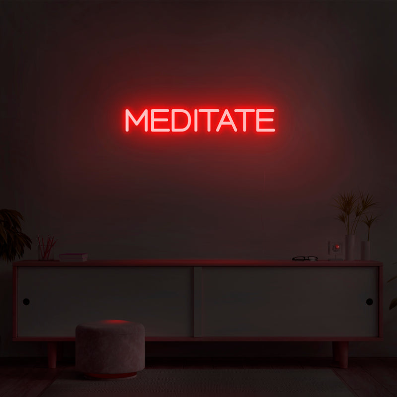 'Meditate' Neon Sign - Nuwave Neon