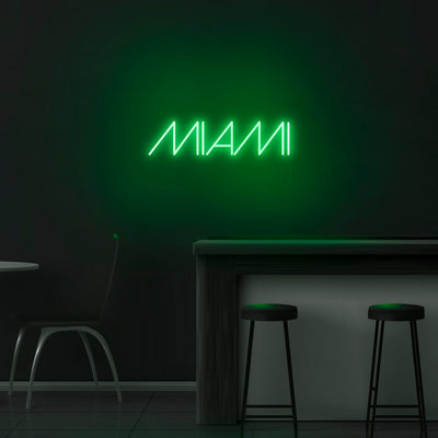 'Miami' Neon Sign - Nuwave Neon