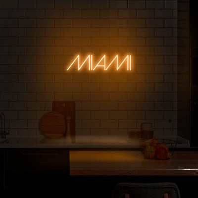 'Miami' Neon Sign - Nuwave Neon