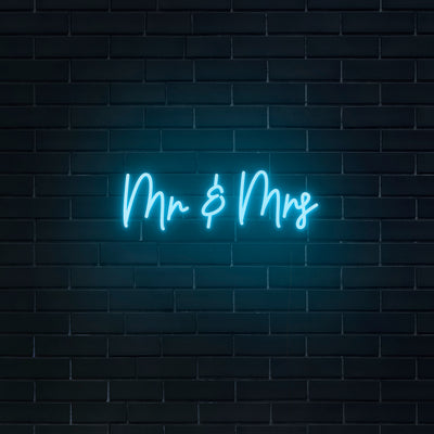 'Mr And Mrs' Neon Sign - Nuwave Neon