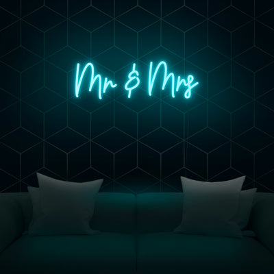 'Mr And Mrs' Neon Sign - Nuwave Neon