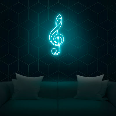 'Treble Clef' Neon Sign - Nuwave Neon