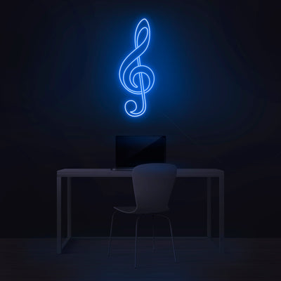 'Treble Clef' Neon Sign - Nuwave Neon