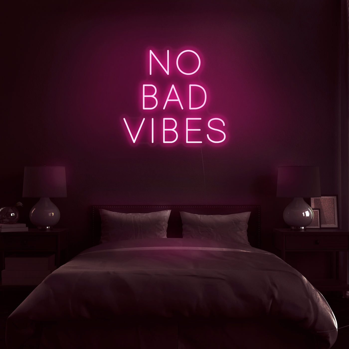 'No Bad Vibes' Neon Sign - Nuwave Neon