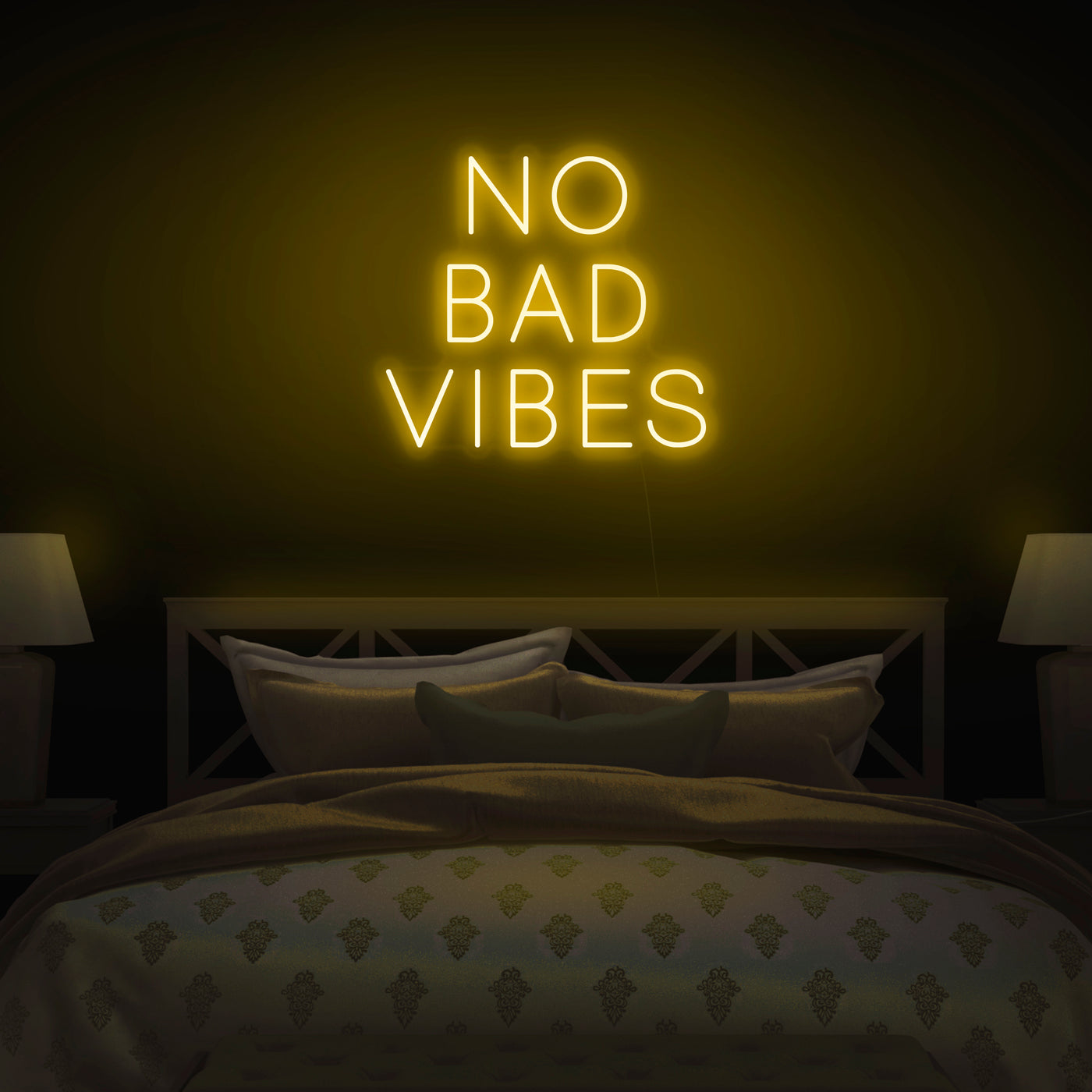 'No Bad Vibes' Neon Sign - Nuwave Neon