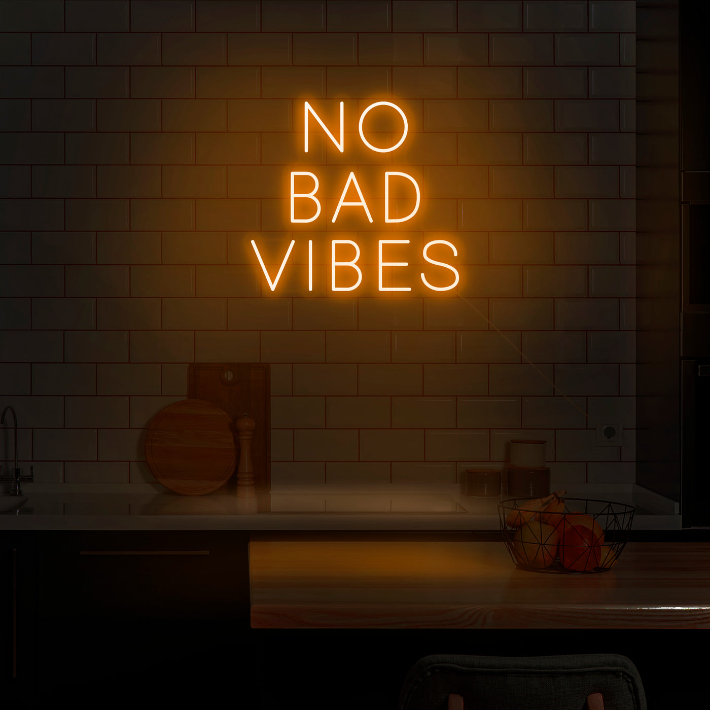 'No Bad Vibes' Neon Sign - Nuwave Neon