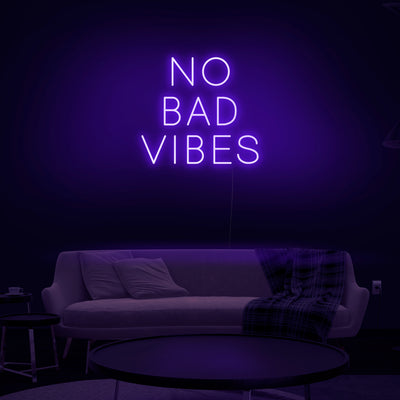 'No Bad Vibes' Neon Sign - Nuwave Neon