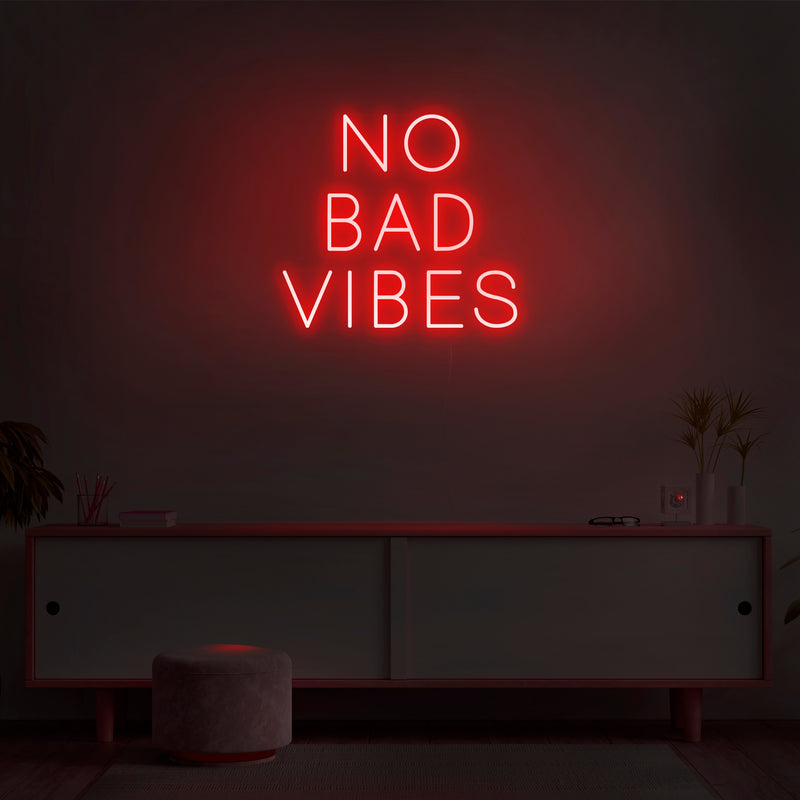 'No Bad Vibes' Neon Sign - Nuwave Neon