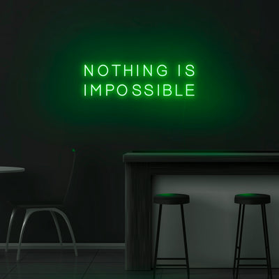 'Nothing Is Impossible' Neon Sign - Nuwave Neon