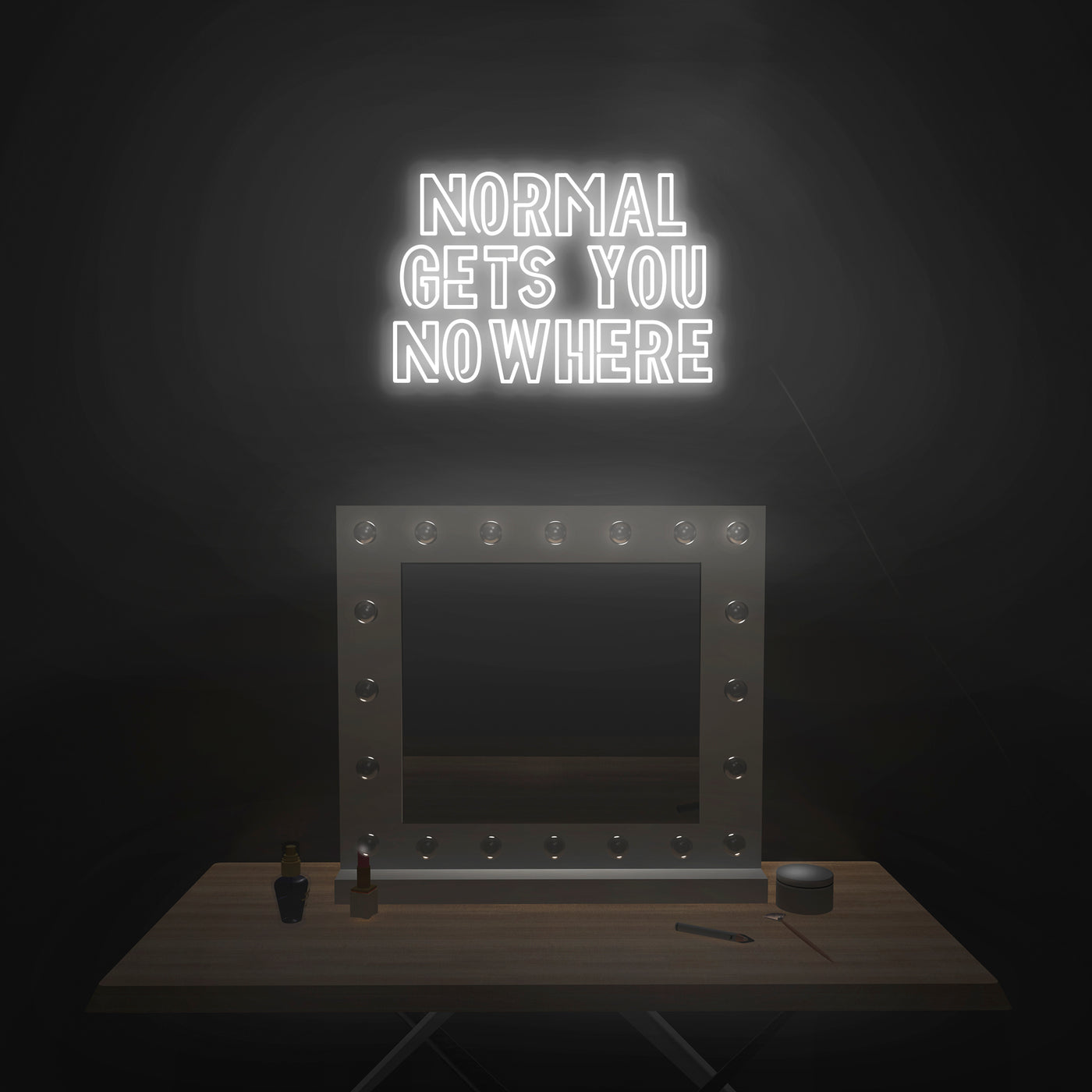 'Normal Gets You Nowhere' Neon Sign - Nuwave Neon