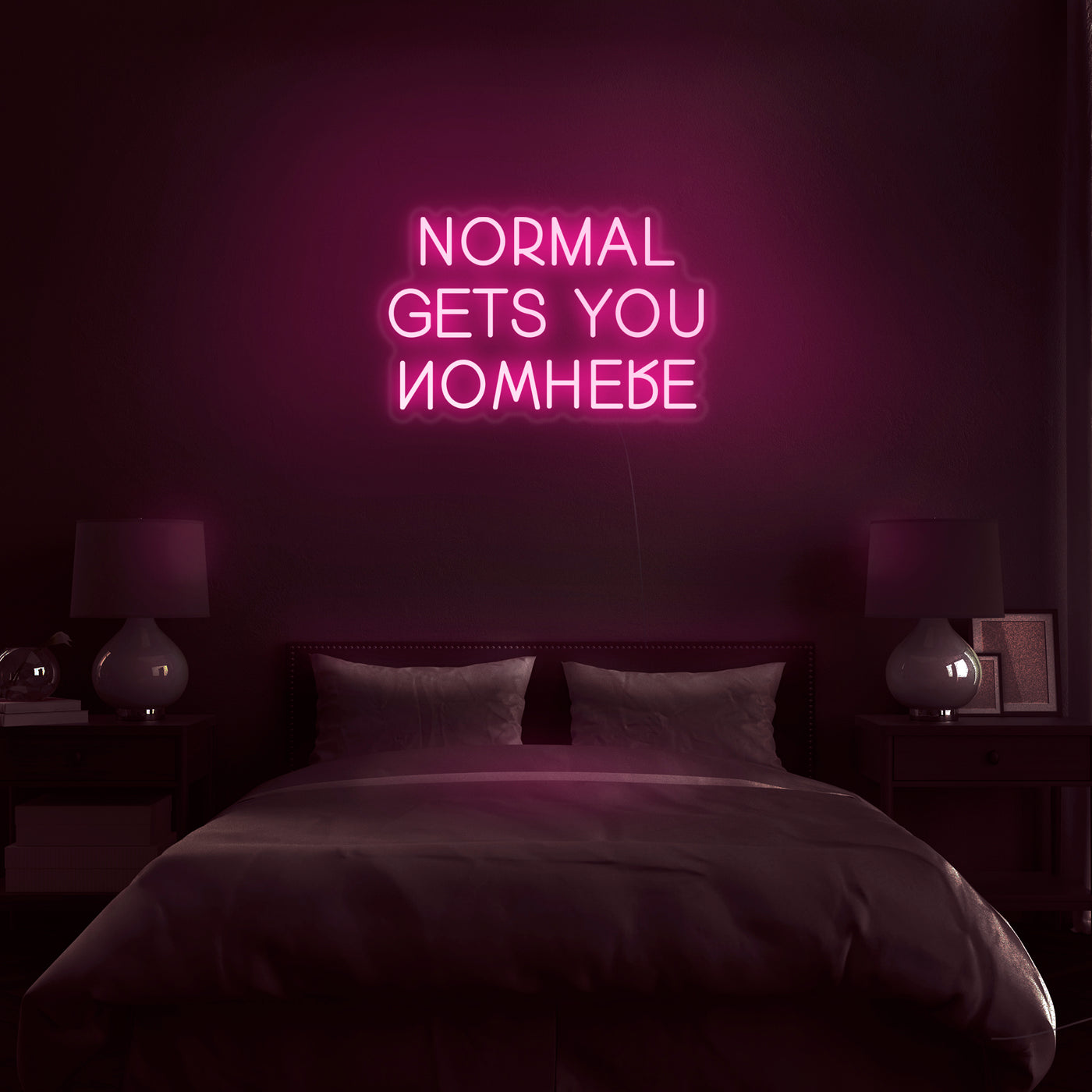 'Normal Gets You Nowhere' V2 Neon Sign - Nuwave Neon