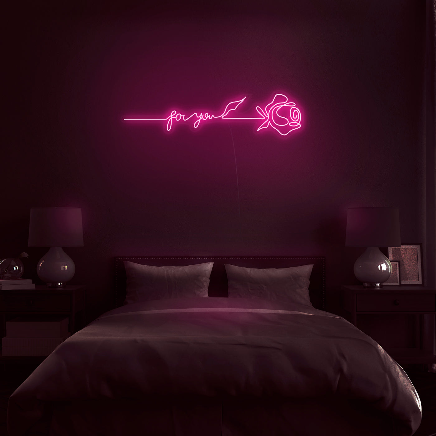 'Rose For You' Neon Sign - Nuwave Neon