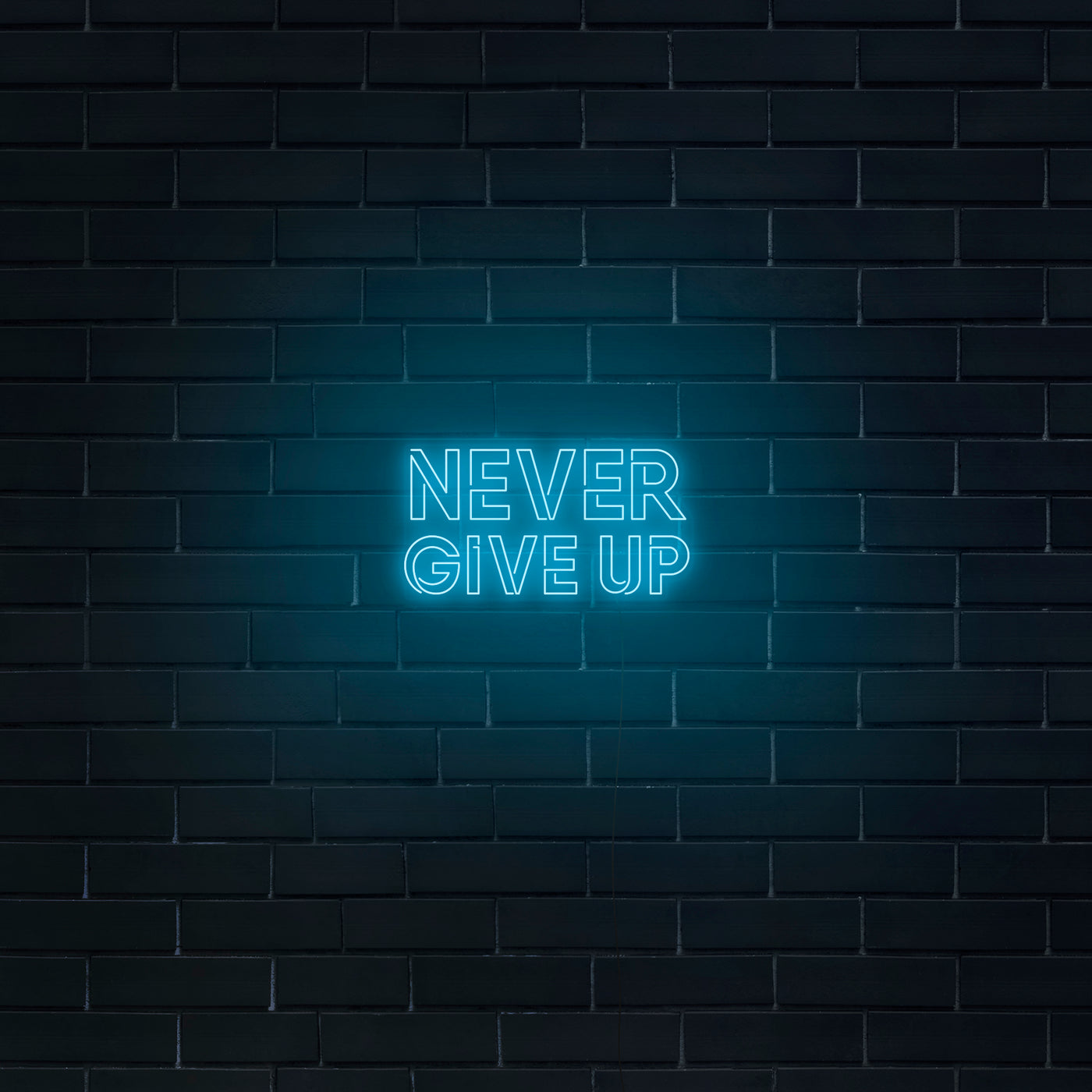 'Never Give Up' Neon Sign - Nuwave Neon