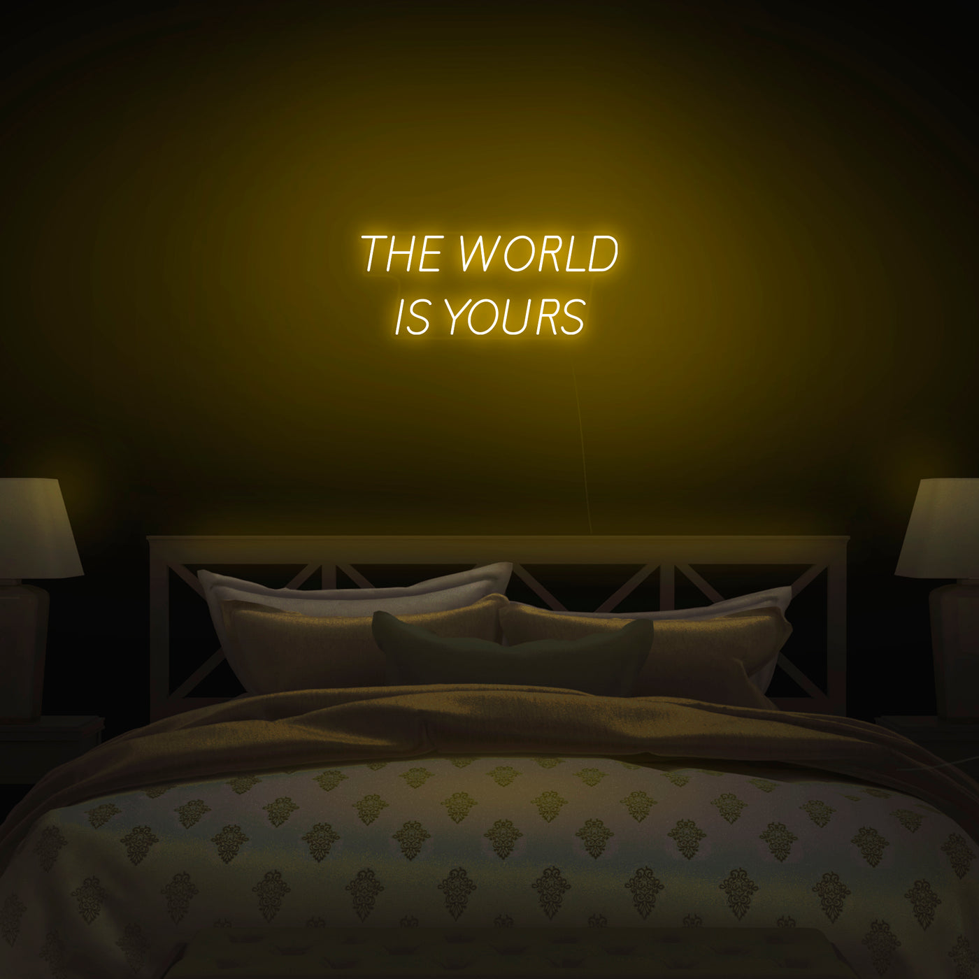 'The World Is Yours' V2 Neon Sign - Nuwave Neon