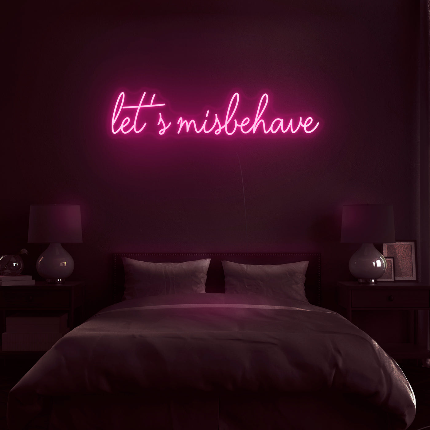 'Let's Misbehave' Neon Sign - Nuwave Neon