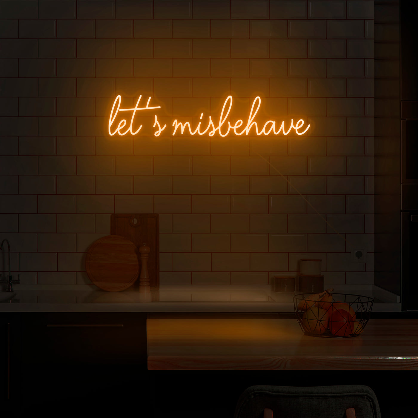 'Let's Misbehave' Neon Sign - Nuwave Neon