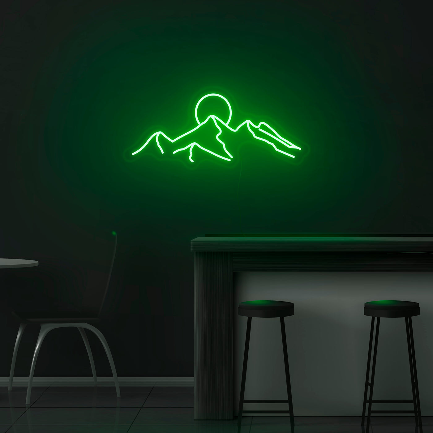 'Mountain Sunset' Neon Sign - Nuwave Neon