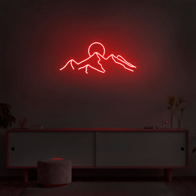 'Mountain Sunset' Neon Sign - Nuwave Neon