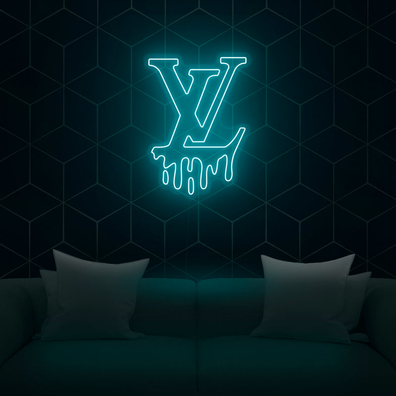 HD louis vuitton neon logo wallpapers