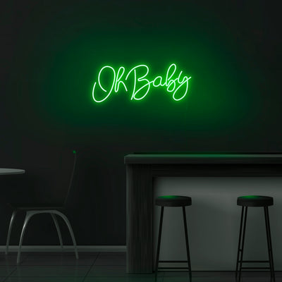 'Oh Baby' Neon Sign - Nuwave Neon