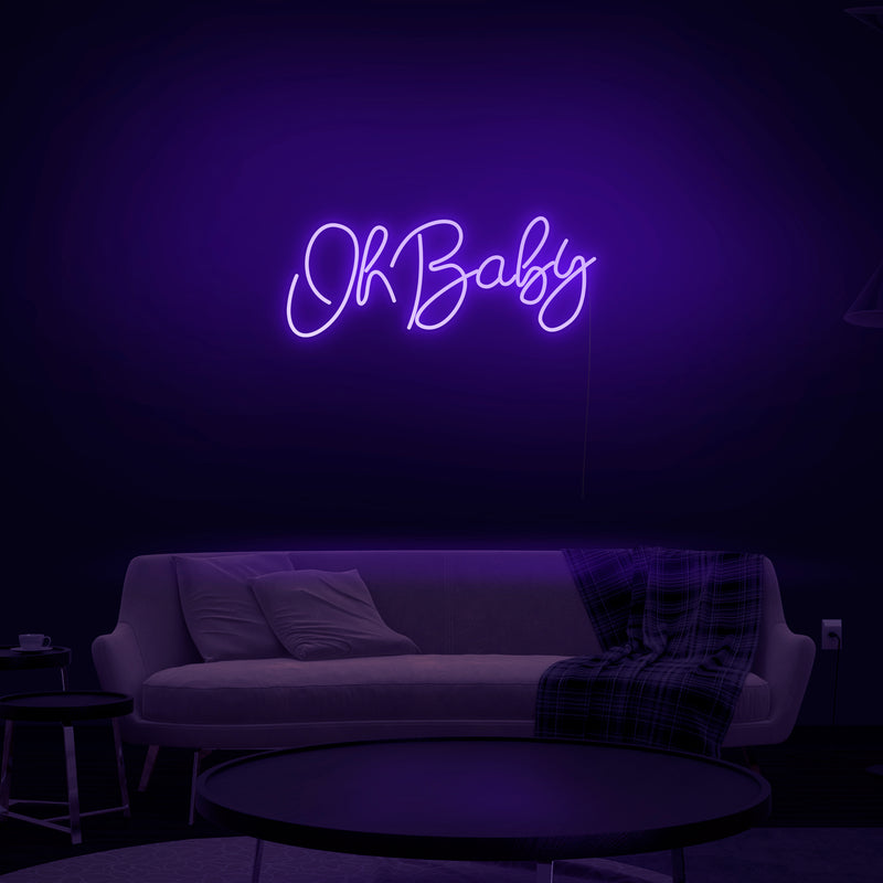 'Oh Baby' Neon Sign - Nuwave Neon