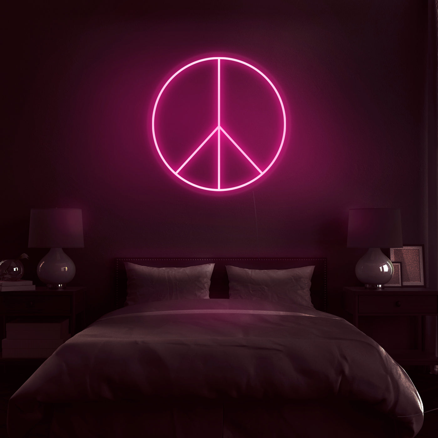 'Peace Sign' Neon Sign - Nuwave Neon