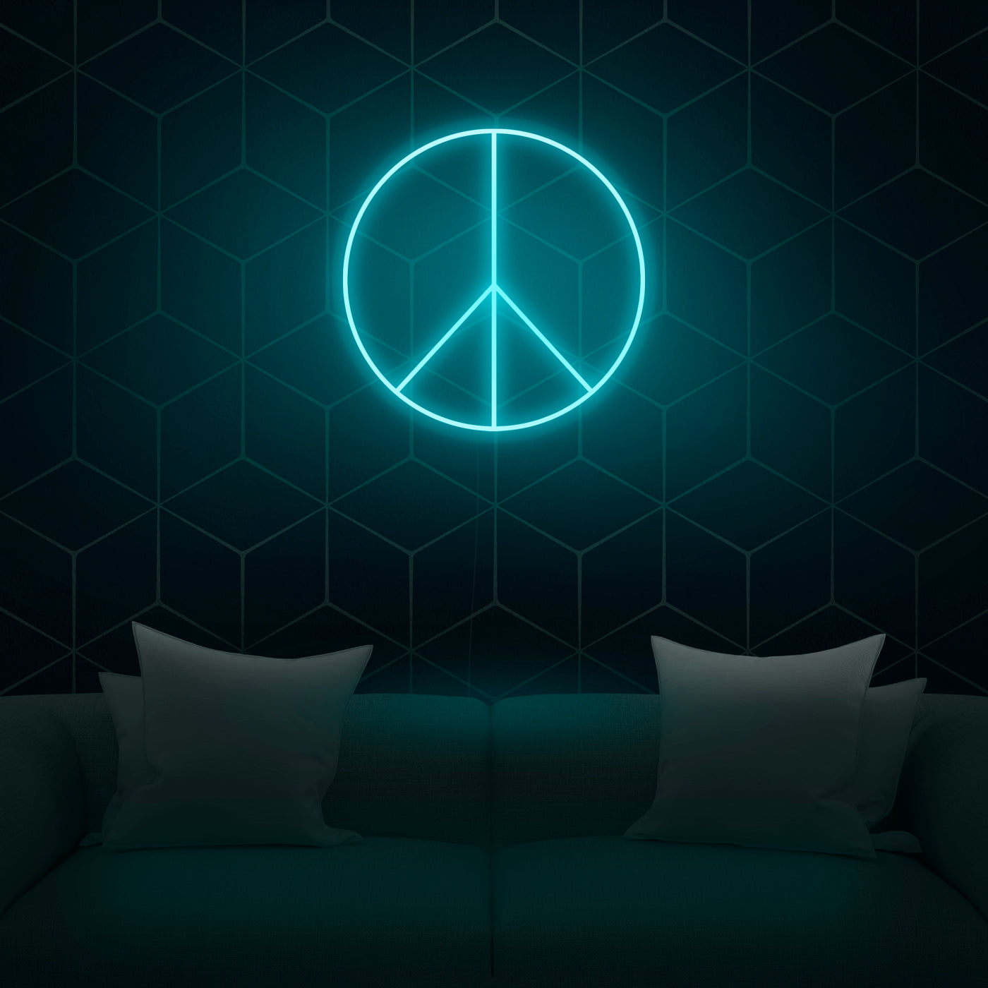 'Peace Sign' Neon Sign - Nuwave Neon