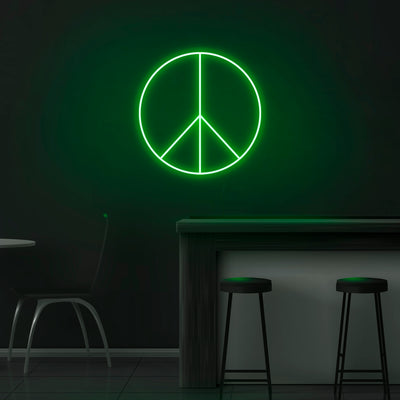 'Peace Sign' Neon Sign - Nuwave Neon