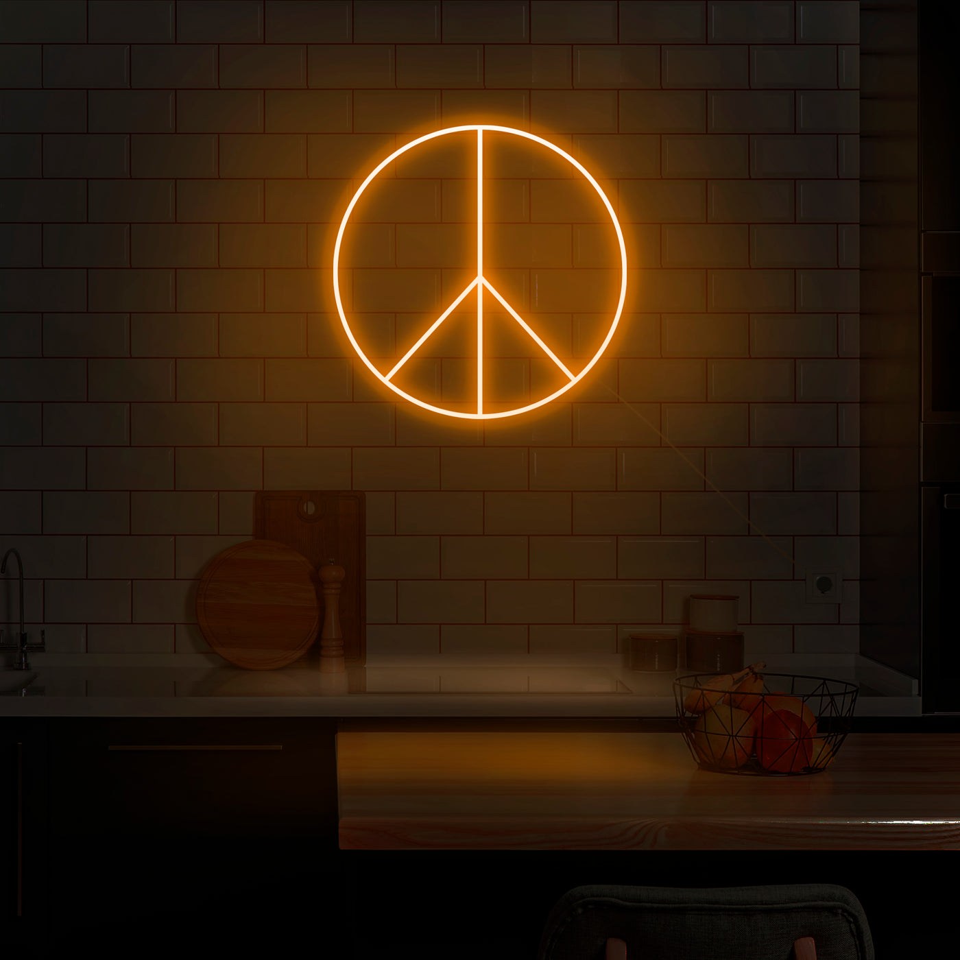 'Peace Sign' Neon Sign - Nuwave Neon