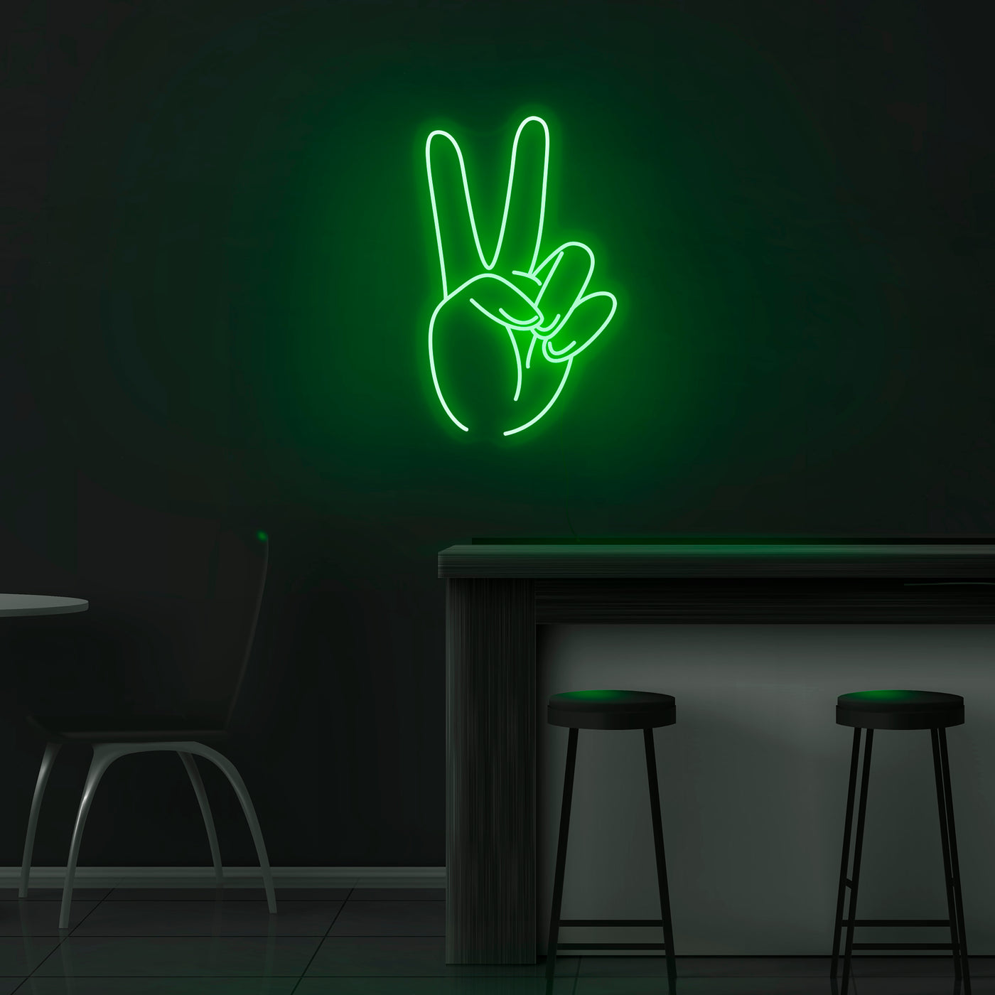 'Peace And Love' Neon Sign - Nuwave Neon