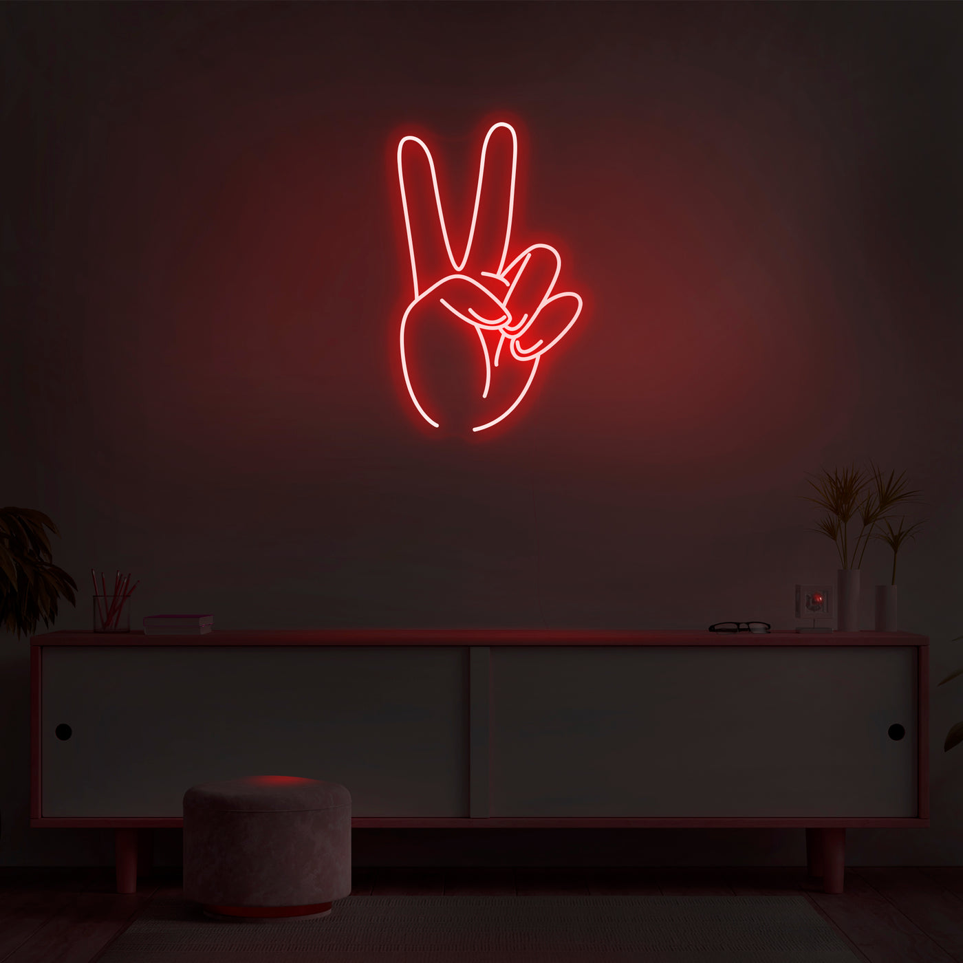 'Peace And Love' Neon Sign - Nuwave Neon