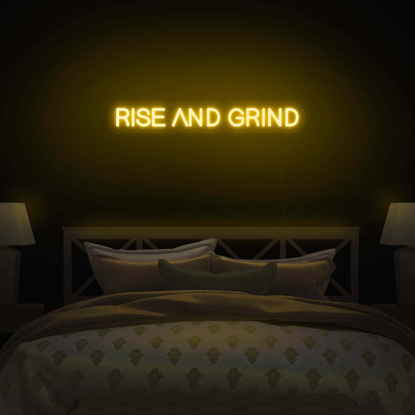 'Rise And Grind' Neon Sign - Nuwave Neon