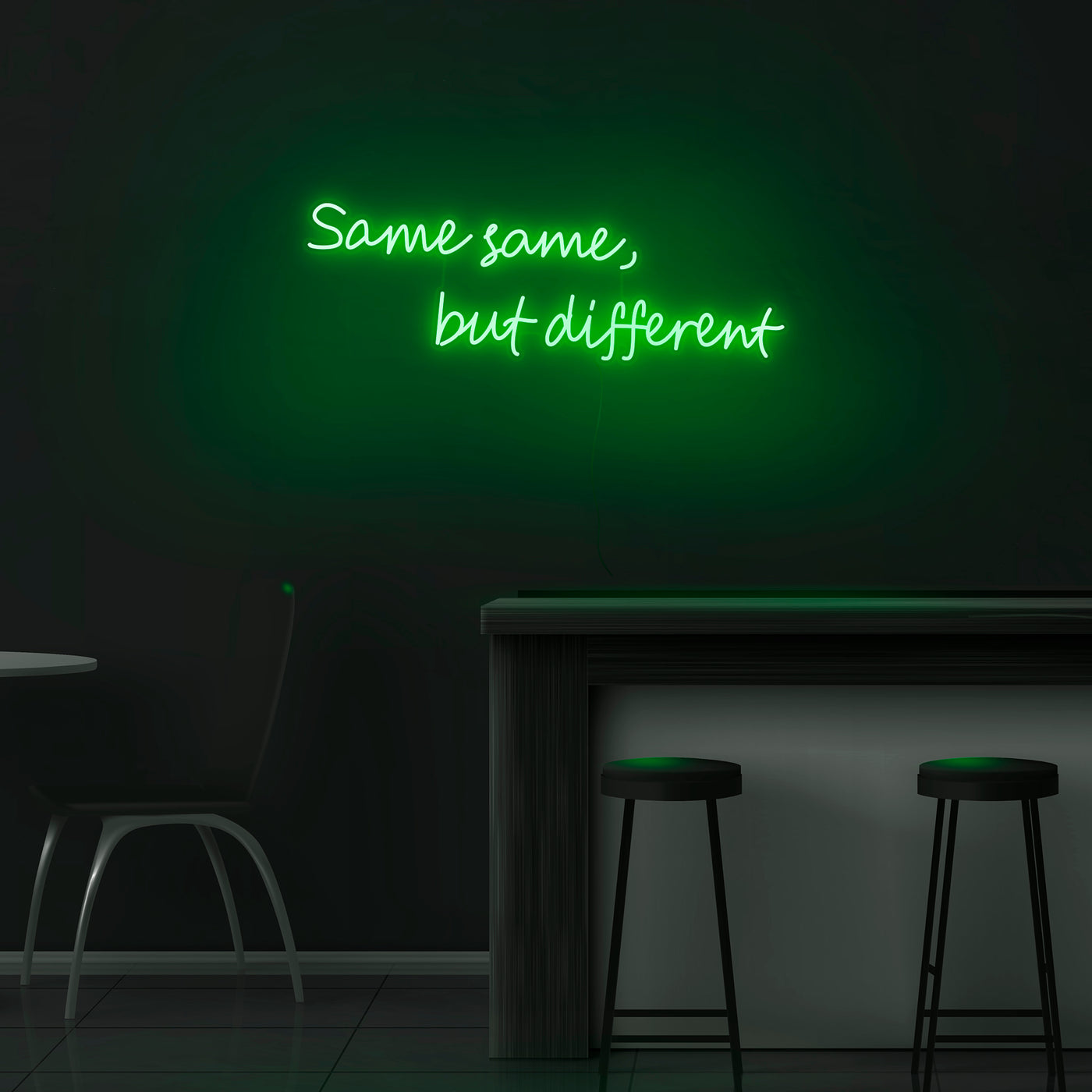 'Same Same, But Different..' Neon Sign - Nuwave Neon