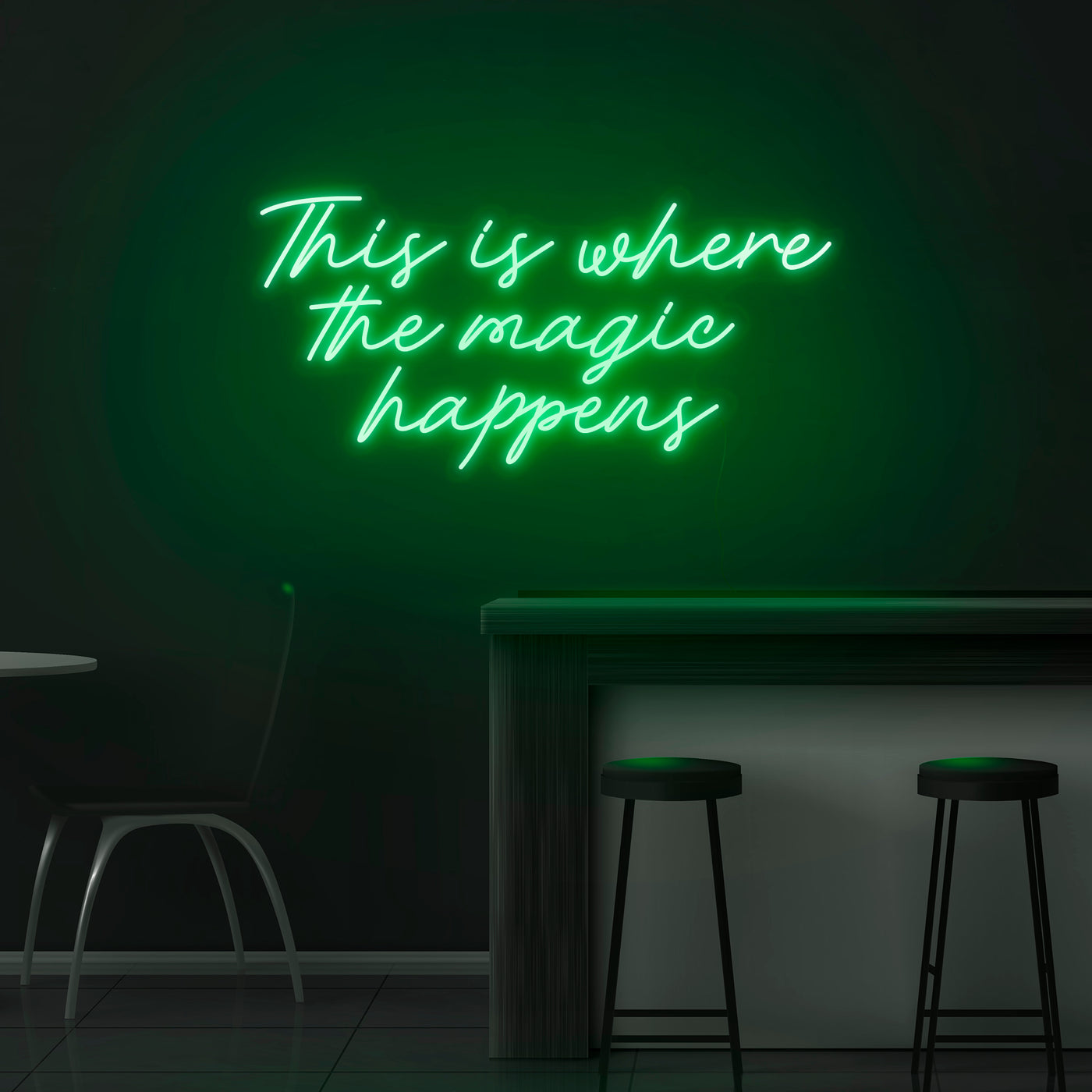 'This Is Where The Magic Happens' Neon Sign - Nuwave Neon