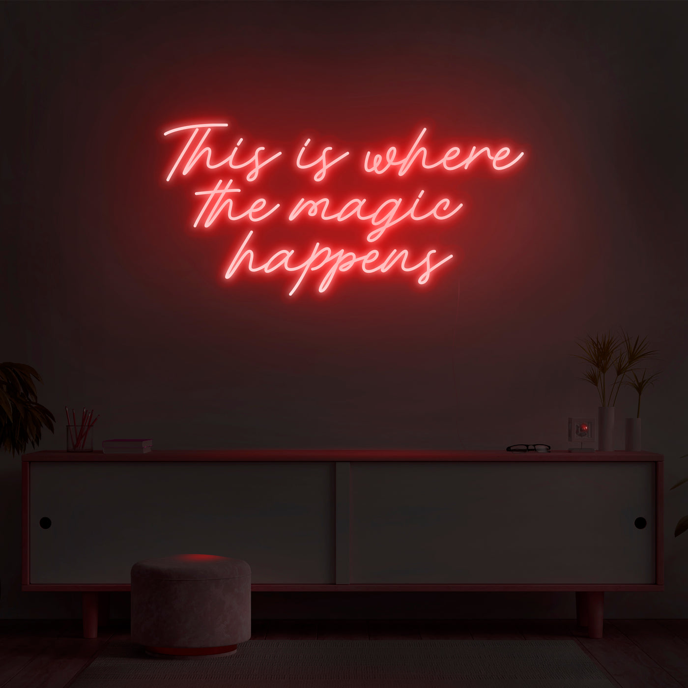 'This Is Where The Magic Happens' Neon Sign - Nuwave Neon