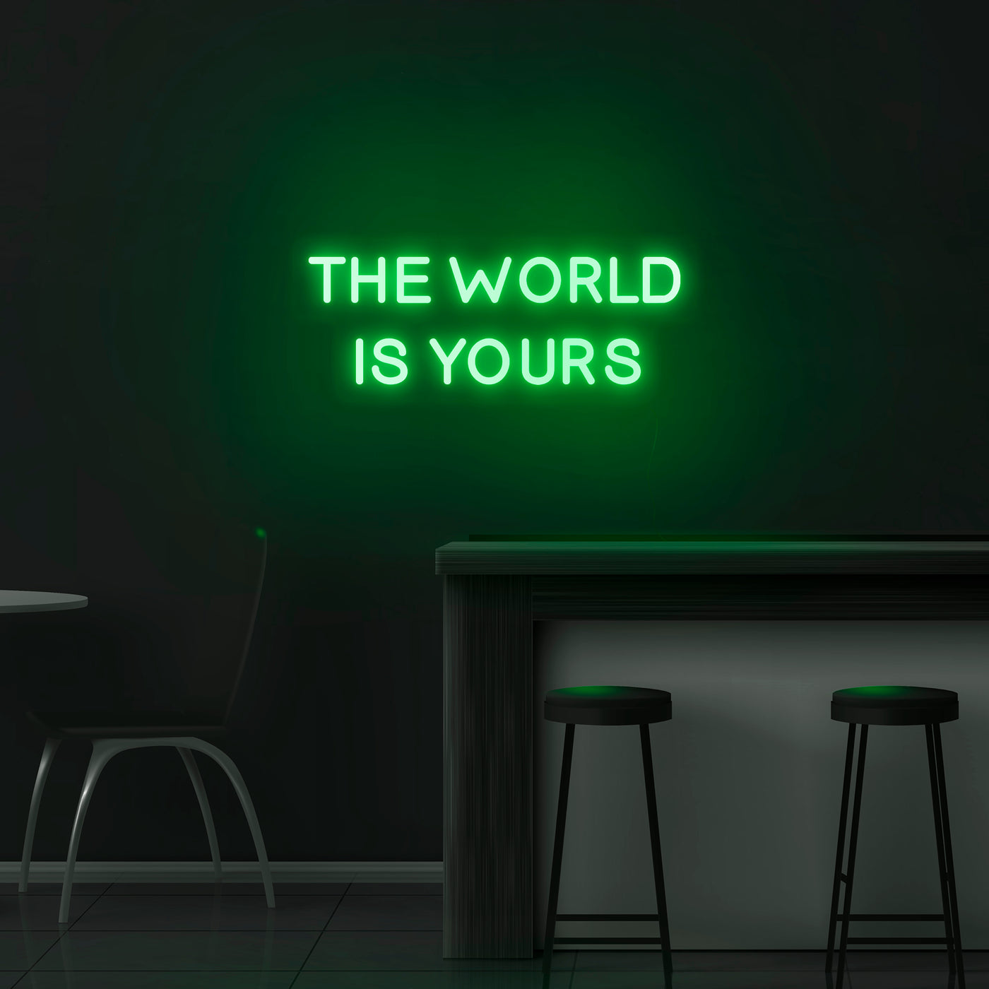 'The World Is Yours' Neon Sign - Nuwave Neon