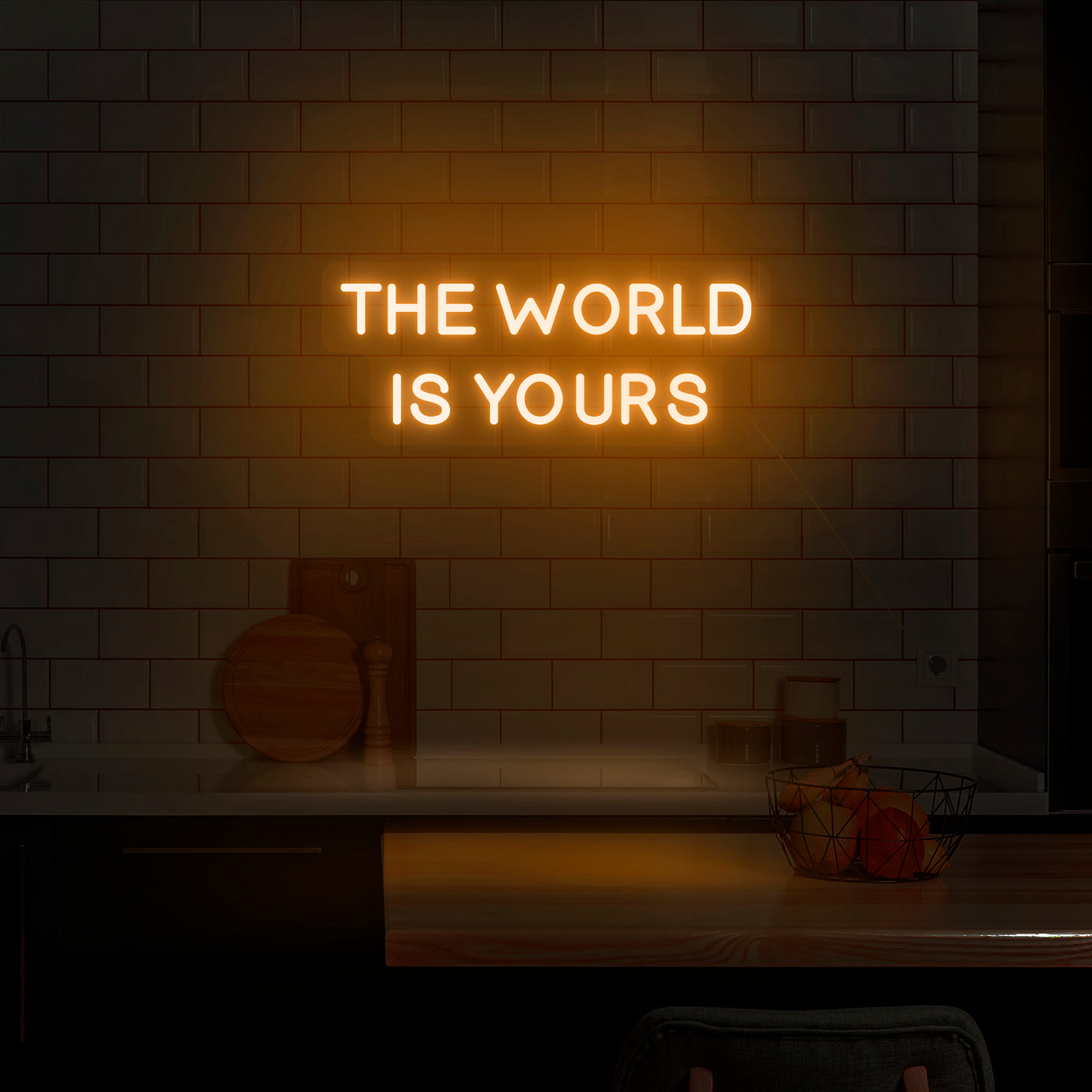 'The World Is Yours' Neon Sign - Nuwave Neon