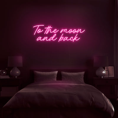 'To The Moon And Back' Neon Sign - Nuwave Neon